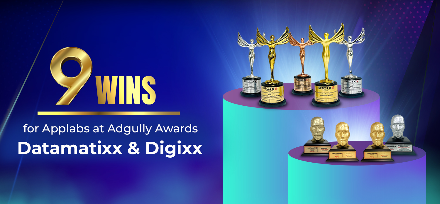 Nine Wins for Applabs at Adgully Awards Datamatixx & Digixx 